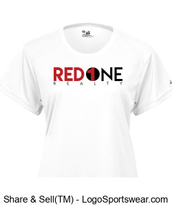 Womens White T-shirt Common Logo Design Zoom