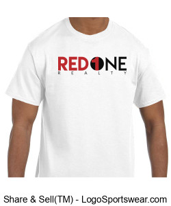Mens White Tshirt Common Logo Design Zoom