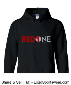 Red 1 Logo Scarlet/Grey Sweatshirt Design Zoom