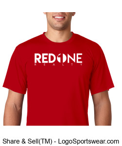 Red Performance tshirt white logo Design Zoom